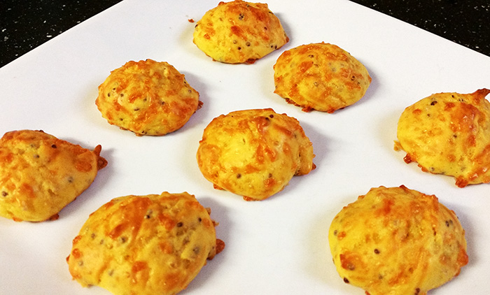 Cheese and Mustard Savory Biscuits