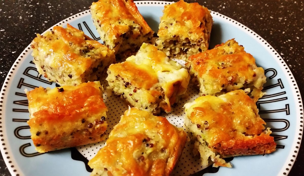 Broccoli and Cheese Quinoa Slice Simple Toddler Recipes