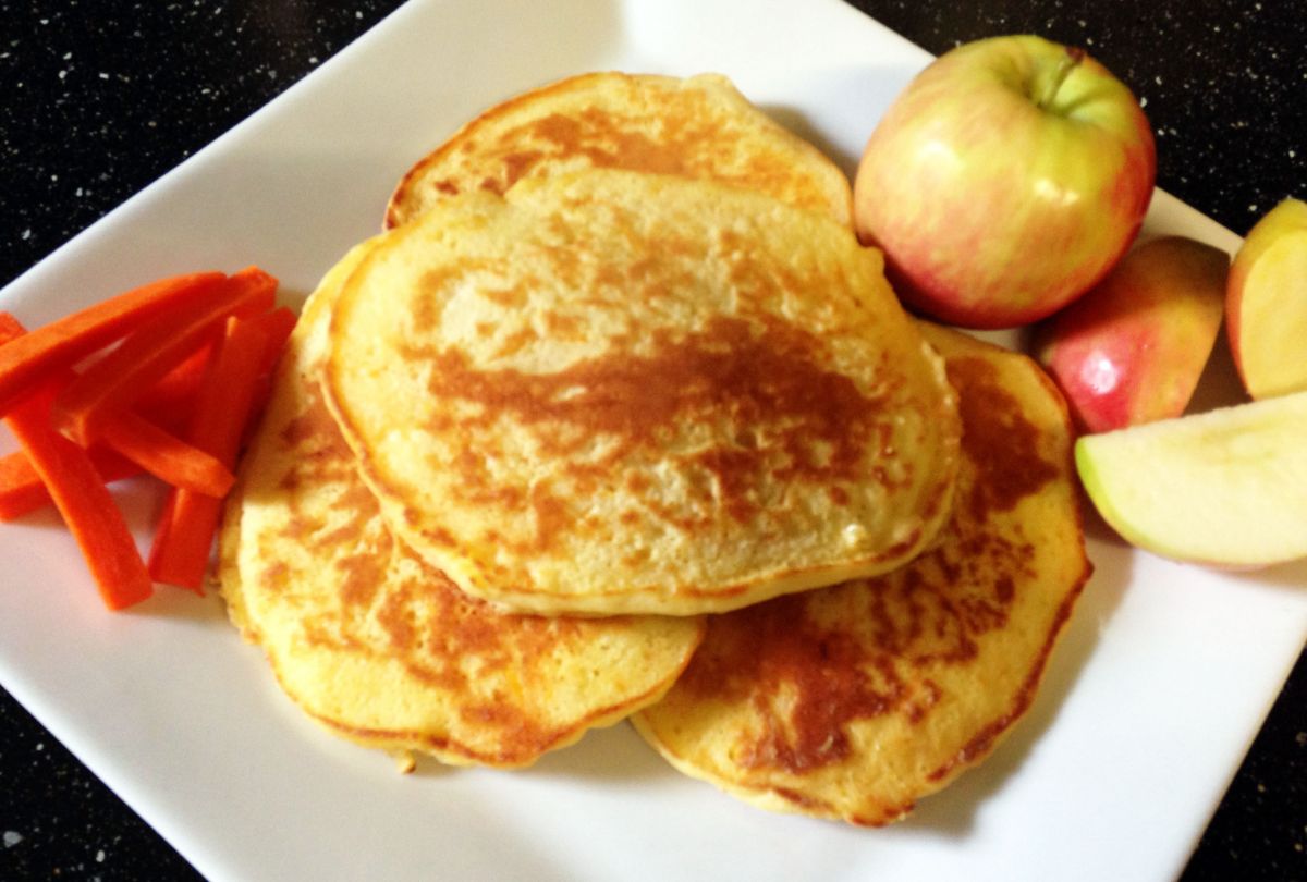 Apple Carrot Pancakes Simple Toddler Recipes