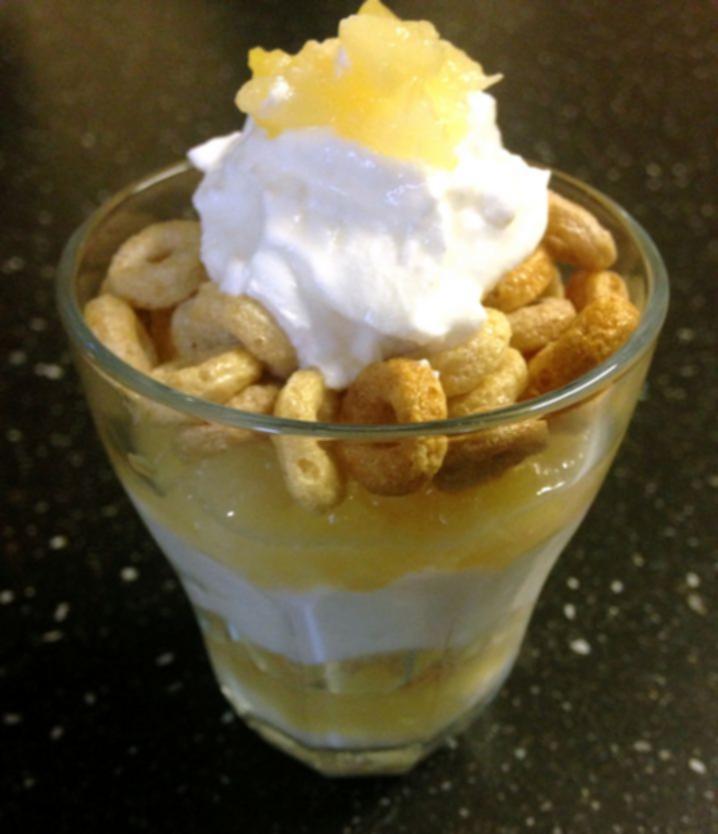 Pineapple Cheerio Yoghurt Parfait